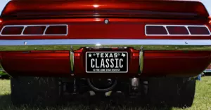 Texas License Plates Go Classic Black