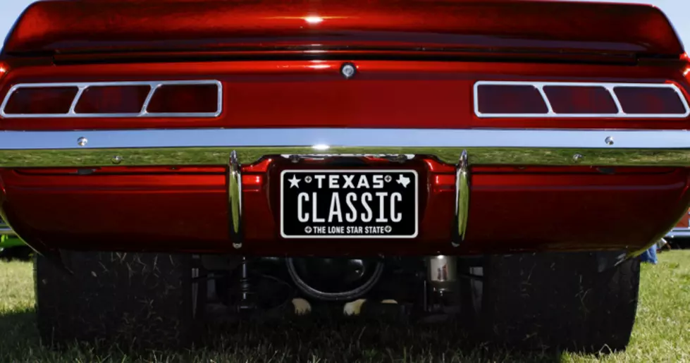 Texas License Plates Go Classic Black