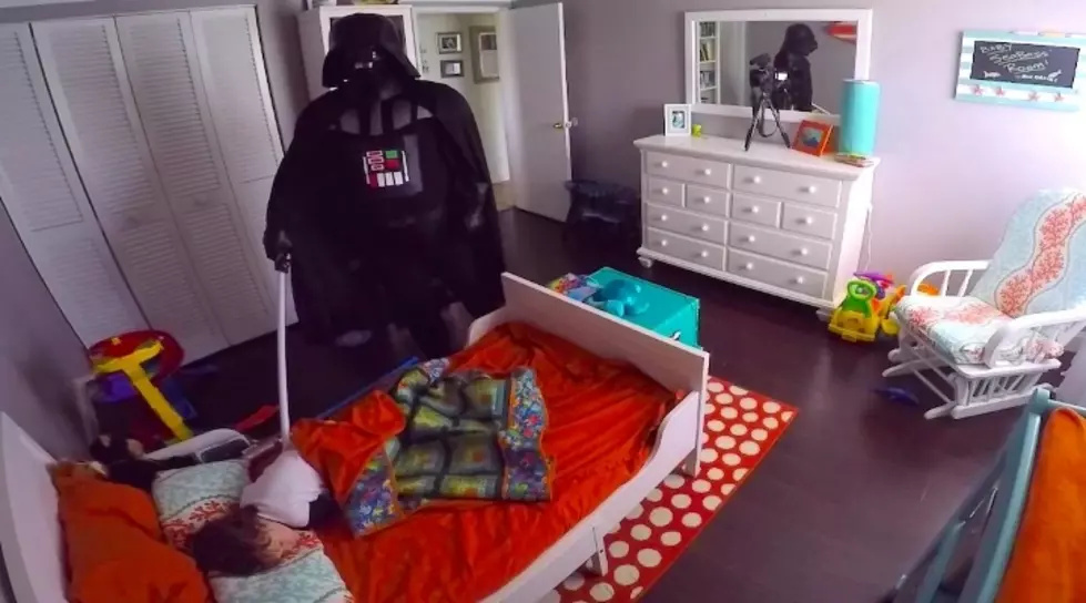 Dad Dressed As Darth Vader Tries to Wake Son….Backfires Adorably