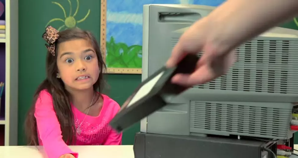 Age Check.  Kids React to VCR and VHS Tapes.