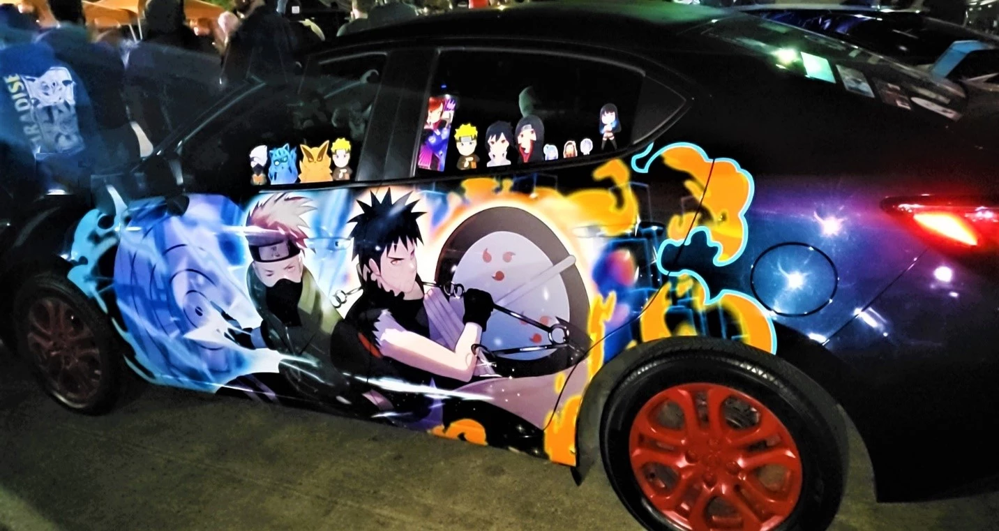Tesla Model S Turned Into Smiley Anime Tiger In Japan  Carscoops
