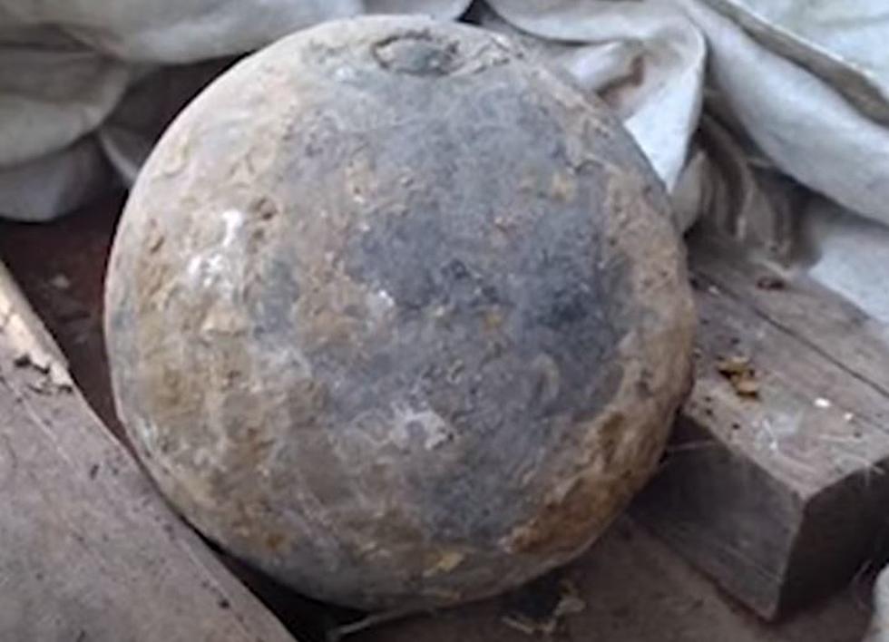 80 Pound Cannon Ball Found Buried in Downtown Houston