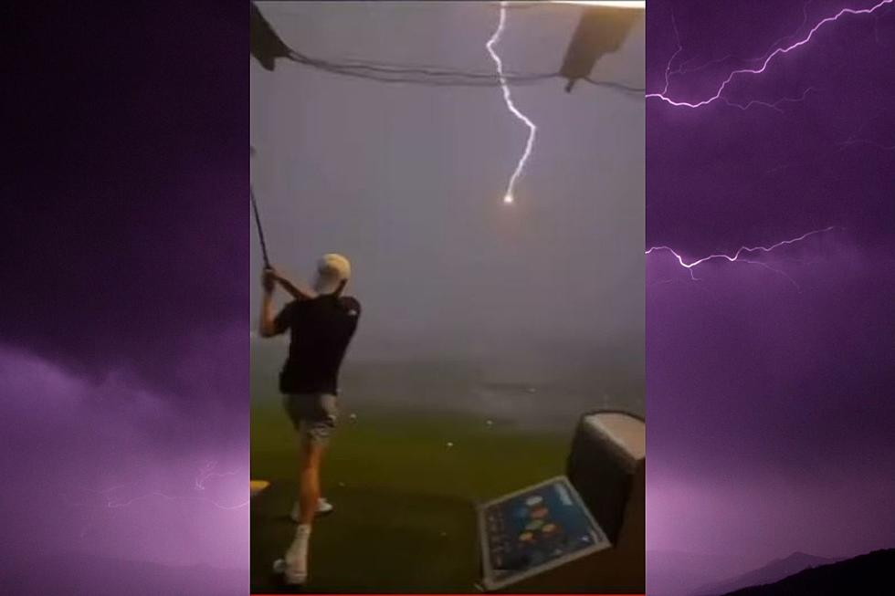 Video: Lightning Strikes Ball in Mid Air at Topgolf San Antonio