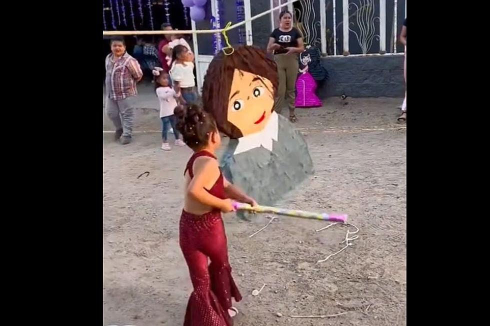 Viral Video Shows Little 'Selena' Beating Up on Yolanda Pinata