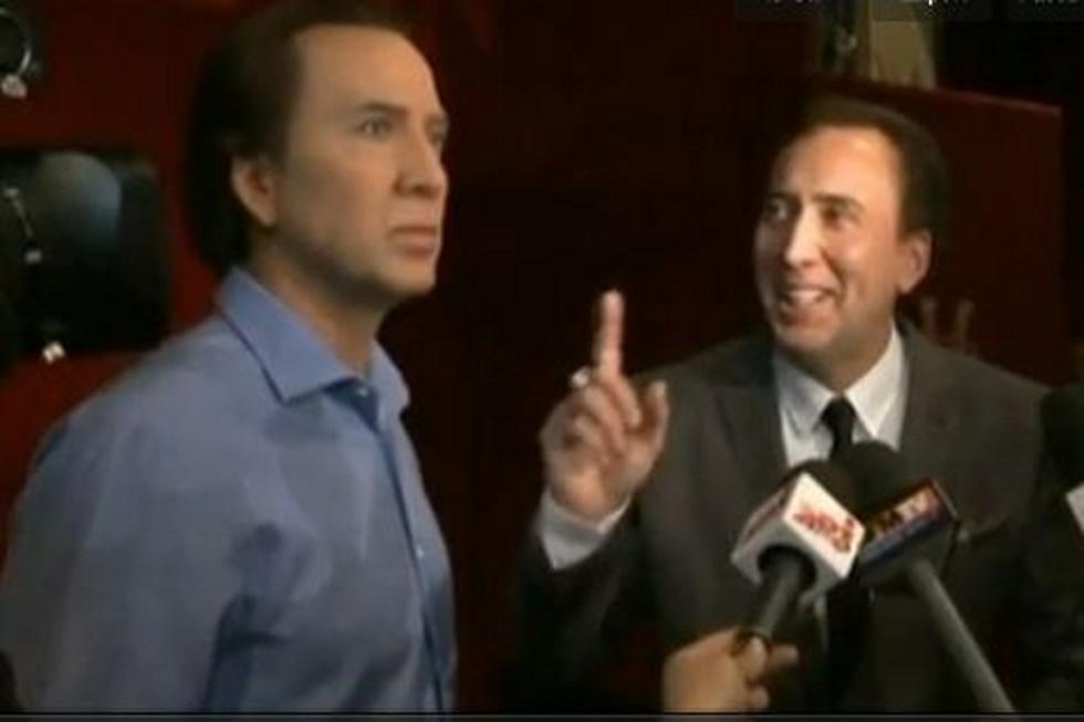 Nic Cage Meeting Wax Nic Cage Should Be a Nic Cage Movie [VIDEO]