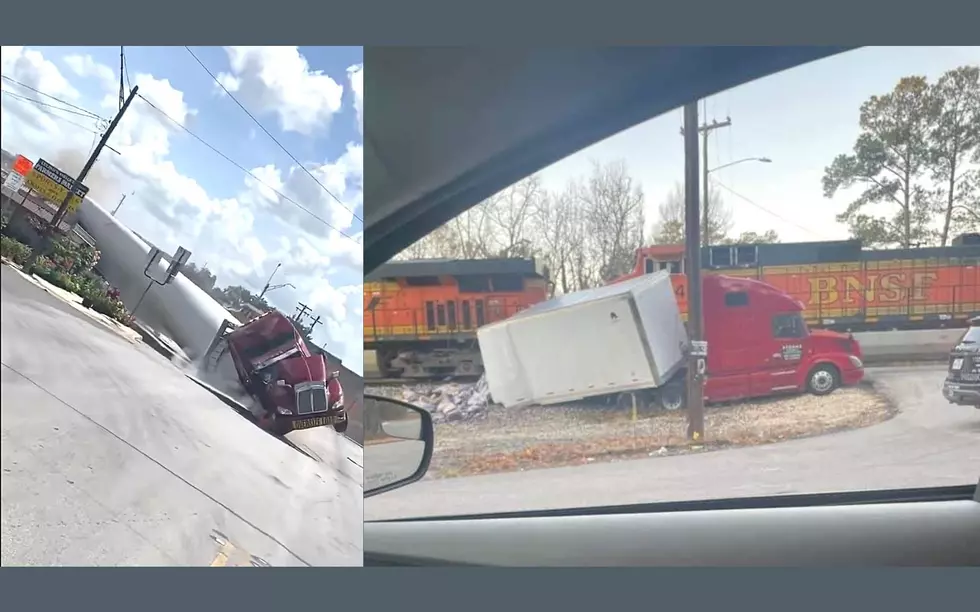 18 Wheeler Stuck on Tracks Gets Demolished By Train in Texas
