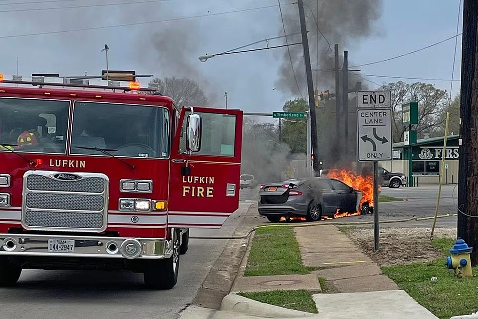 Car Bursts Into Flames During a Startling Test Drive in Lufkin,TX