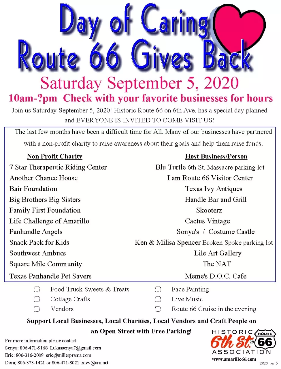 Route 66 Day Of Caring Event In Amarillo Is This Saturday Route 66 Day Of Caring Event In Amarillo Is This Saturday