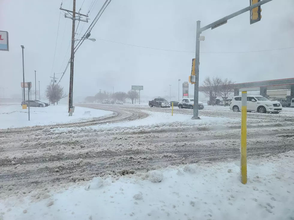 Check Out These Photos From The Snow Storm Today In Amarillo