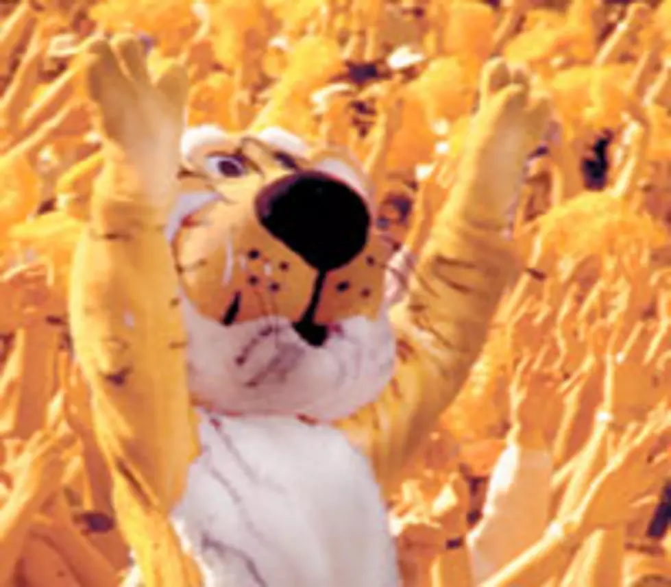 Truman The Tiger Drops Independence Bowl Trophy