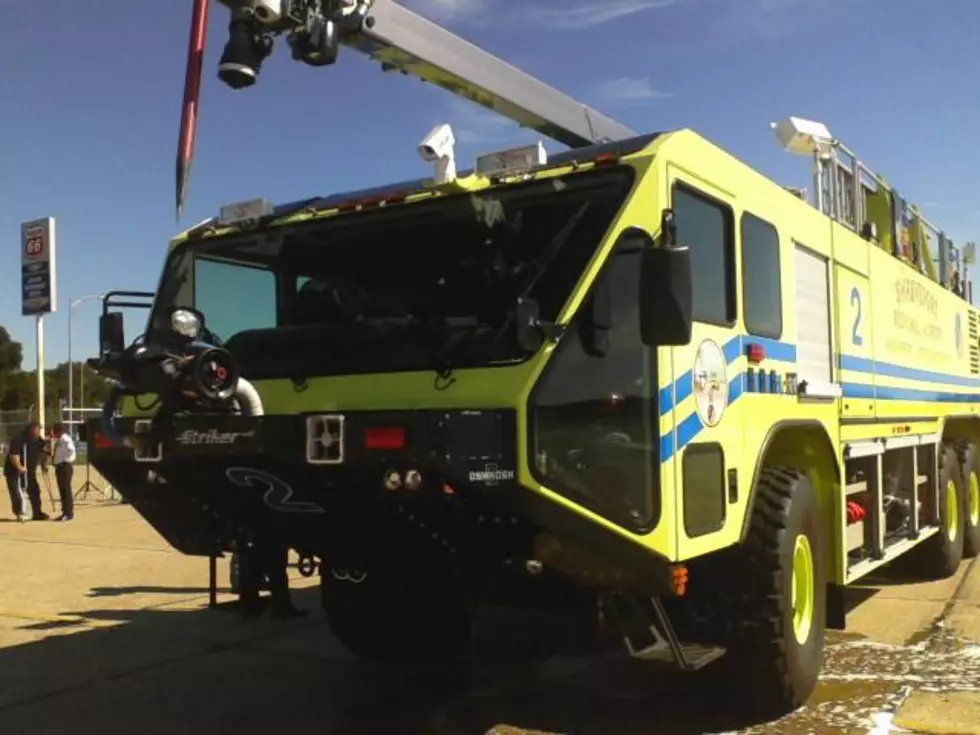 Shreveport Airport Authority Gets New $900,000 Fire Truck