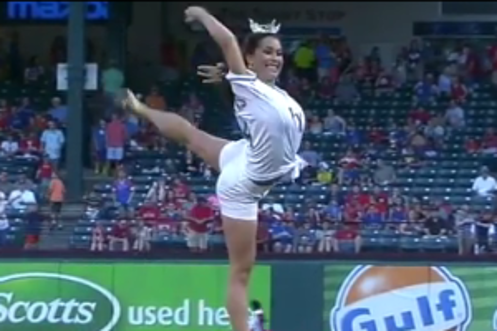 Miss Texas Takes the Crown for Worst ‘First Pitch’ Ever (Video)
