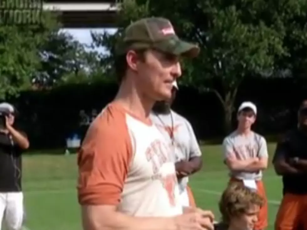 Matthew McConaughey Asks Football Team &#8216;Why Do You Play the Game?&#8217; (Video)