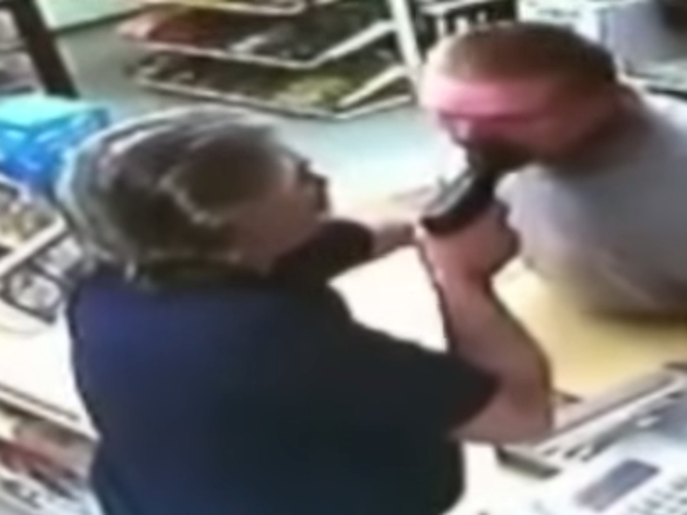 Robber Pulls Gun On Cashier, Not Knowing He Was Ex-Military! (Video)