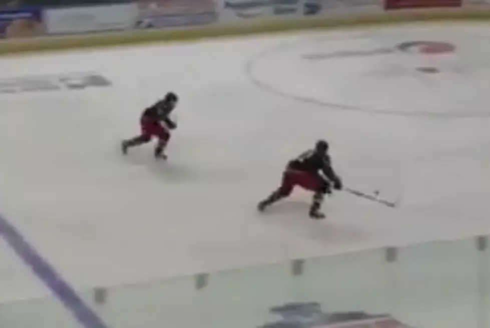 Hockey Goalie Breaks Up 2-On-0 In A Way You&#8217;ve Never Seen (Video)