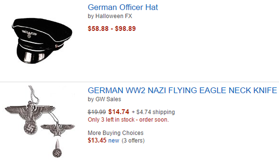 Amazon Bans Confederate Flags; Nazi Paraphernalia Still For Sale