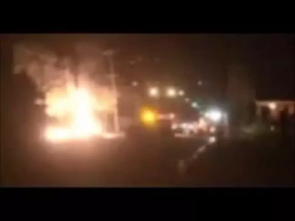 A Gas Main Ignites On Line Avenue [VIDEO]