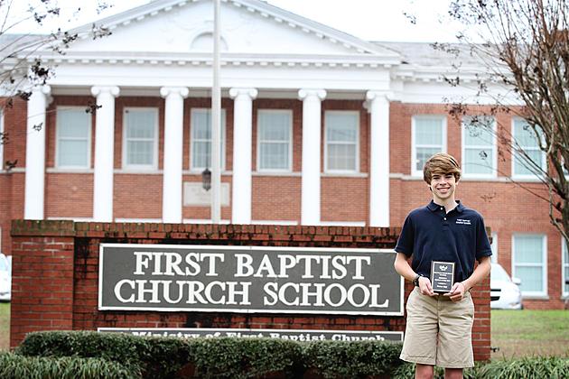 Porter May Named Private School Middle School Student of the Year