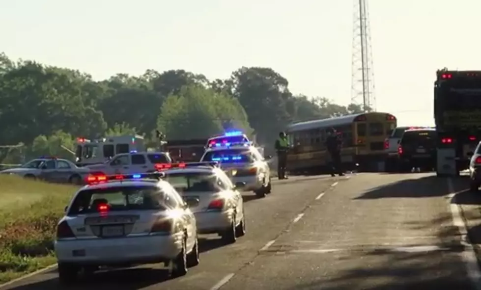 No One Seriously Hurt in 7-Vehicle Crash Involving School Bus