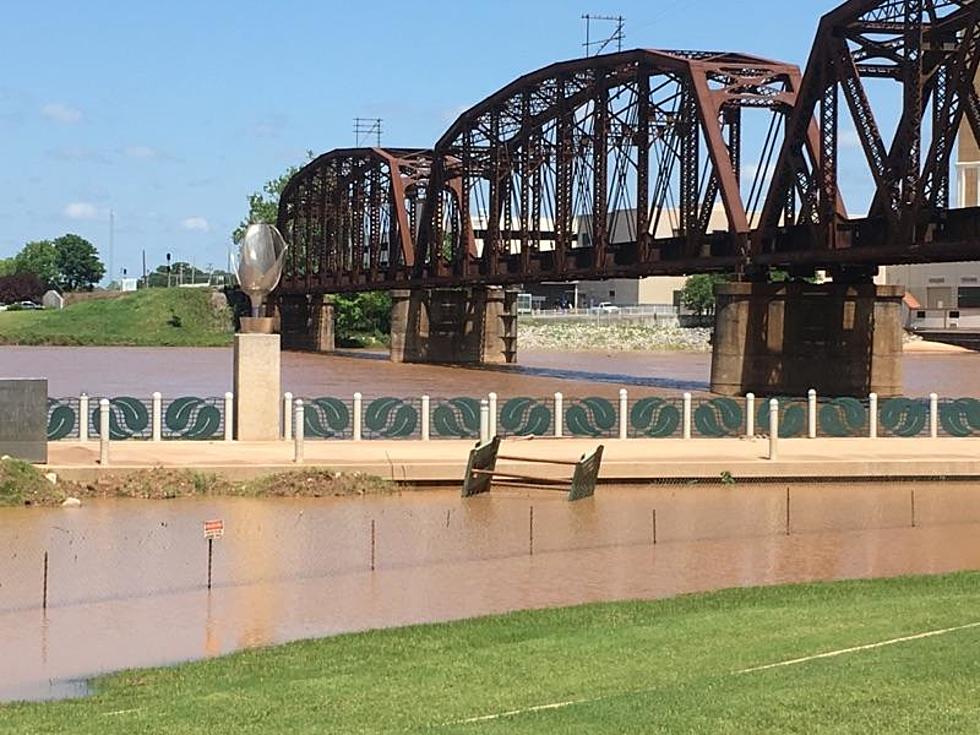 The Red River In Shreveport Nears Flood Stage