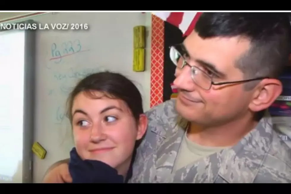 Barksdale Airman Surprises Daughter After Deployment