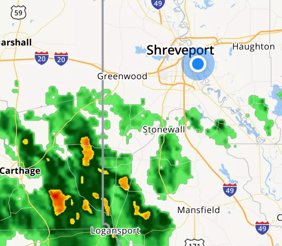 Rain Moves Into Shreveport Bossier