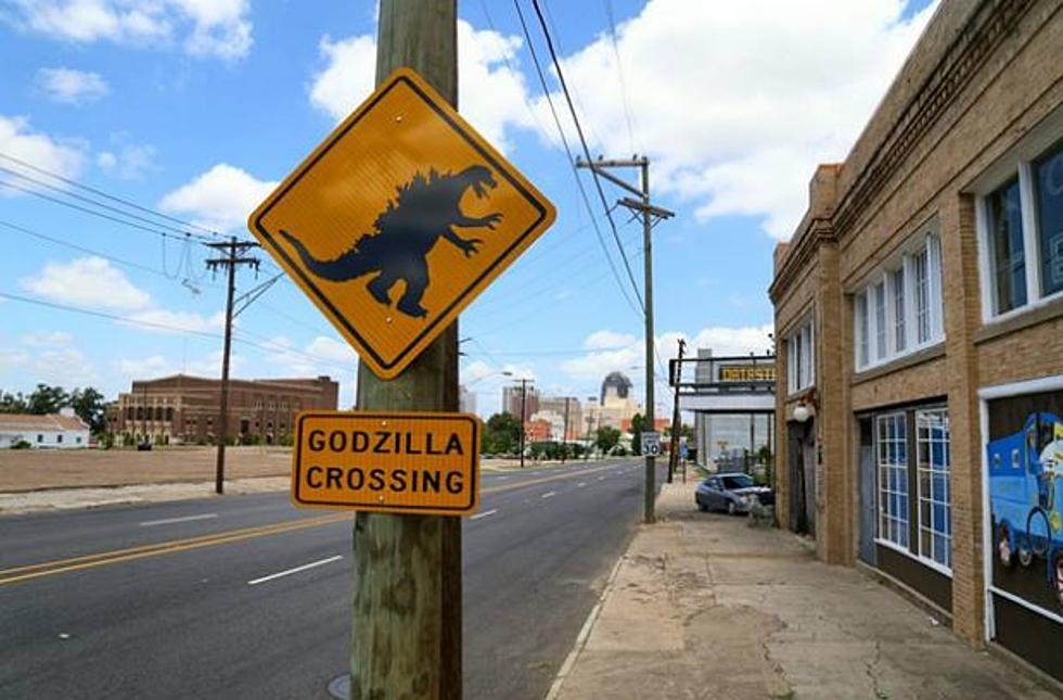 Who Killed Godzilla Sign in Shreveport?