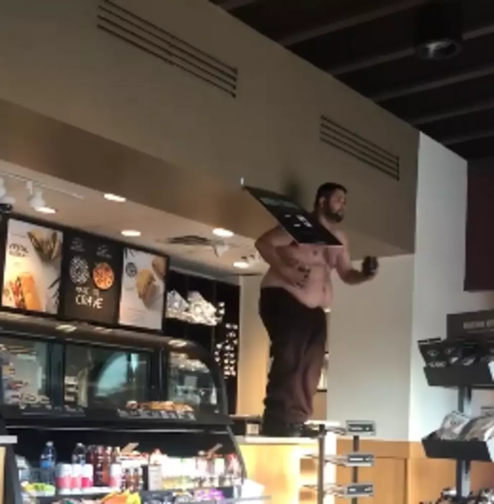 Starbucks Protest Comes to Shreveport with Big Guy Jumping on Counter [VIDEO]