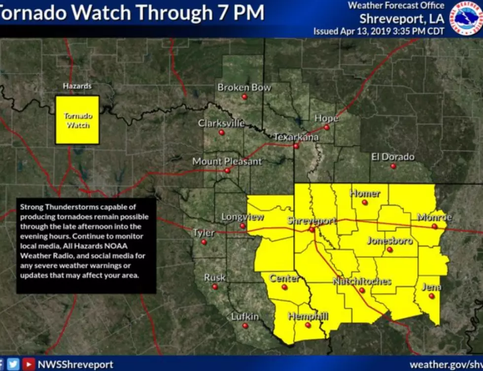 Area Under Tornado and Severe Thunderstorm Watch