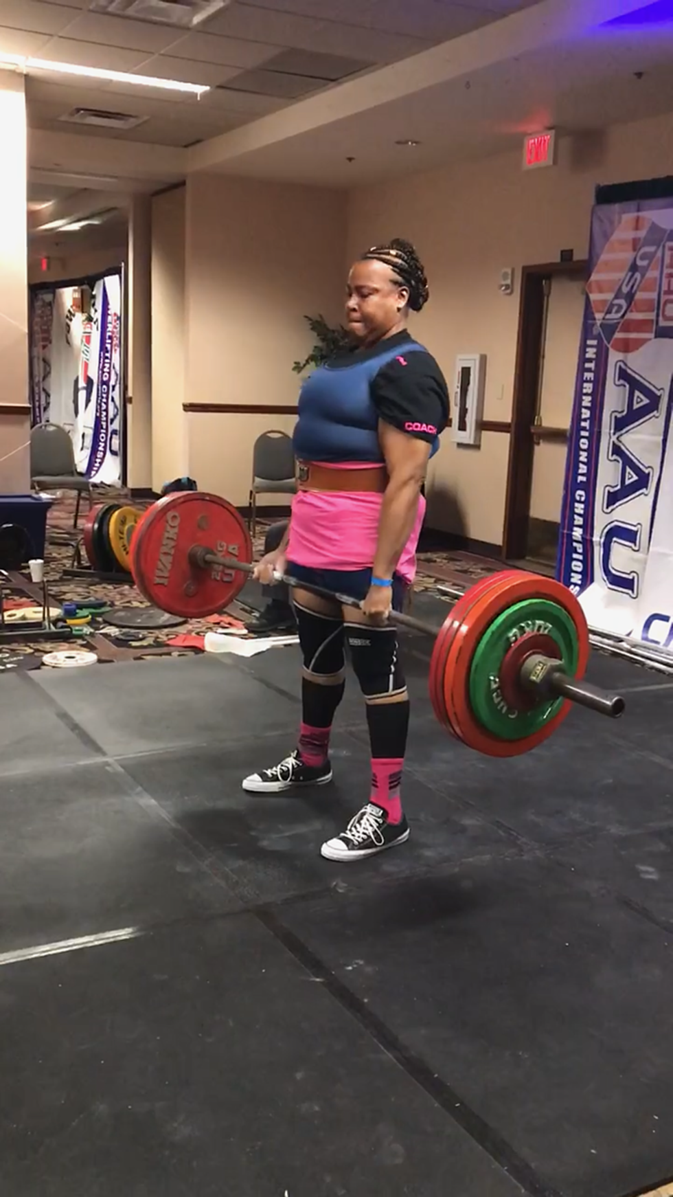 Local Power Lifter Fights to Compete in Her Skirt