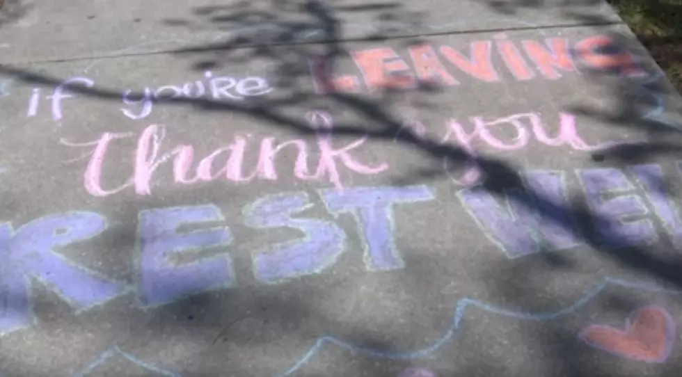 Artist Leaves Notes On Sidewalks For New Orleans Hospital Workers