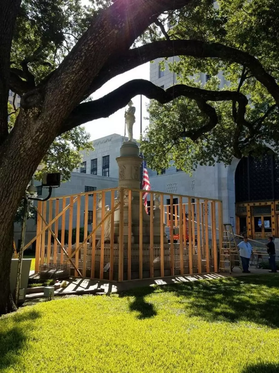 Box Around Confederate Monument Currently Being Built