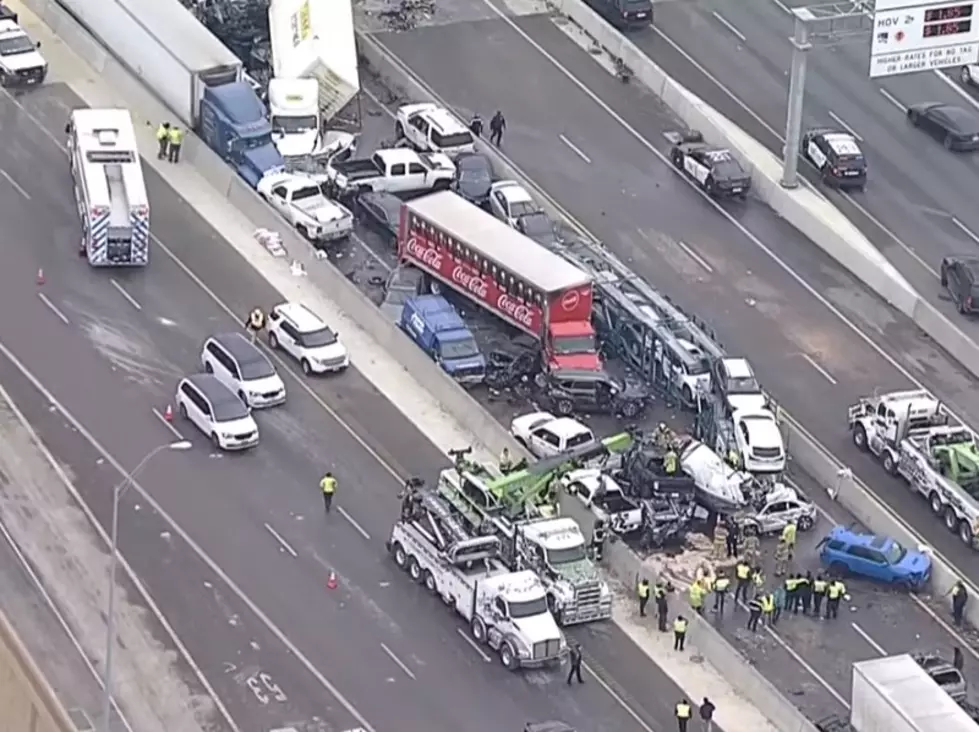 Aerial Footage of 133 Vehicle Fort Worth Wreck [VIDEO]