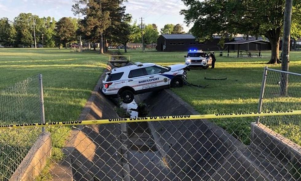 Car Chase Leaves Shreveport Police Vehicle in an Embarrassing Mess