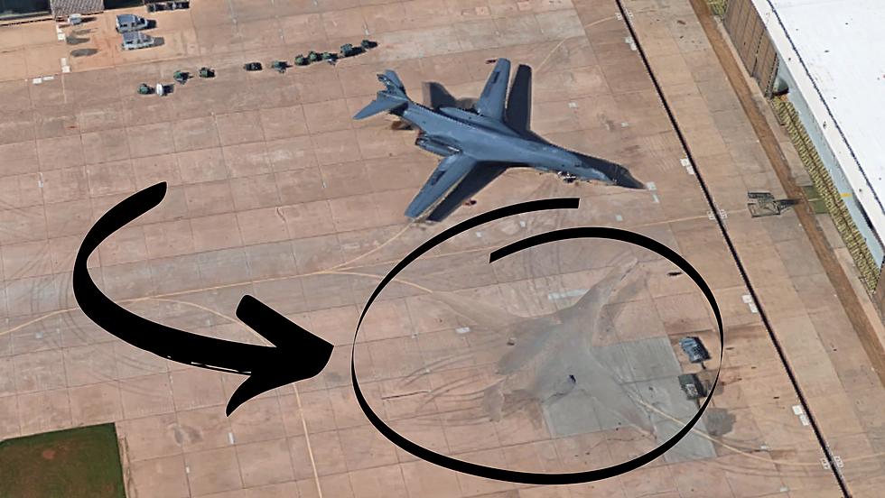 Is This An Invisible Jet At An Air Force Base In Texas?