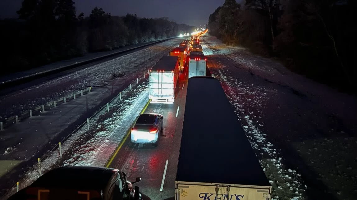 Severe Traffic Gridlock On I20 East of Shreveport