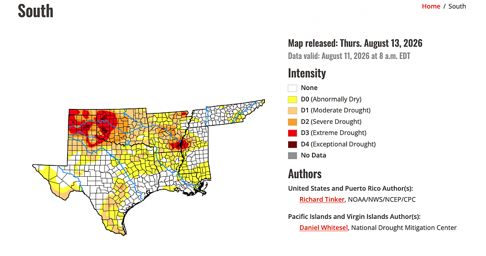 Shreveport Might Not See Rain until After Labor Day