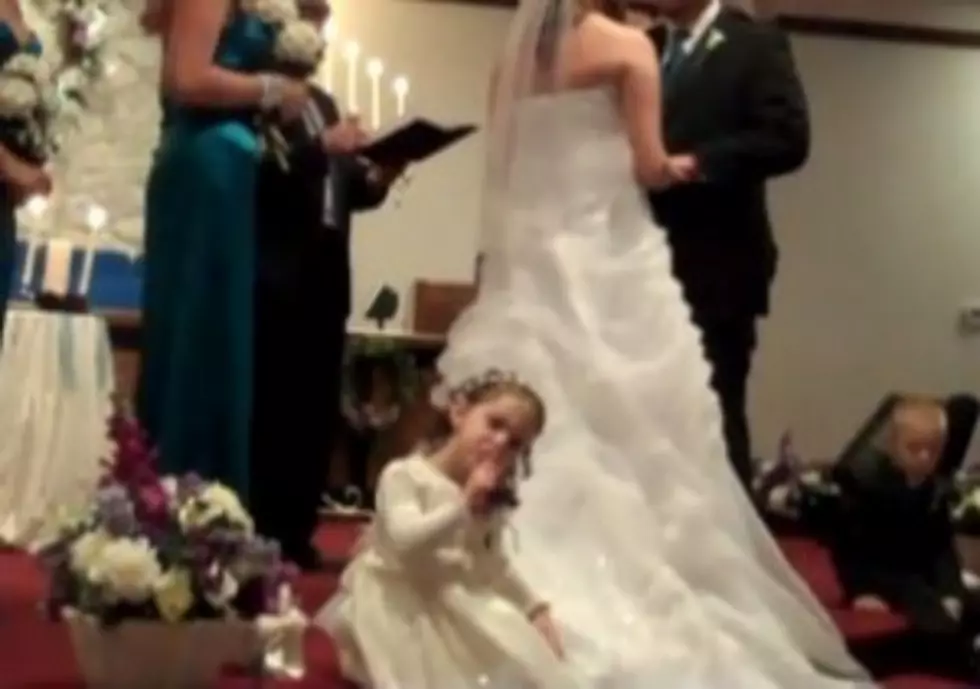 Cute Flower Girl Wants Everyone To Be Quiet [VIDEO]