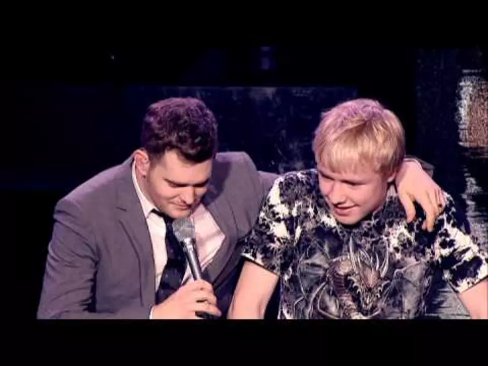 15 Year Old Steals the Stage from Michael Buble [VIDEO]