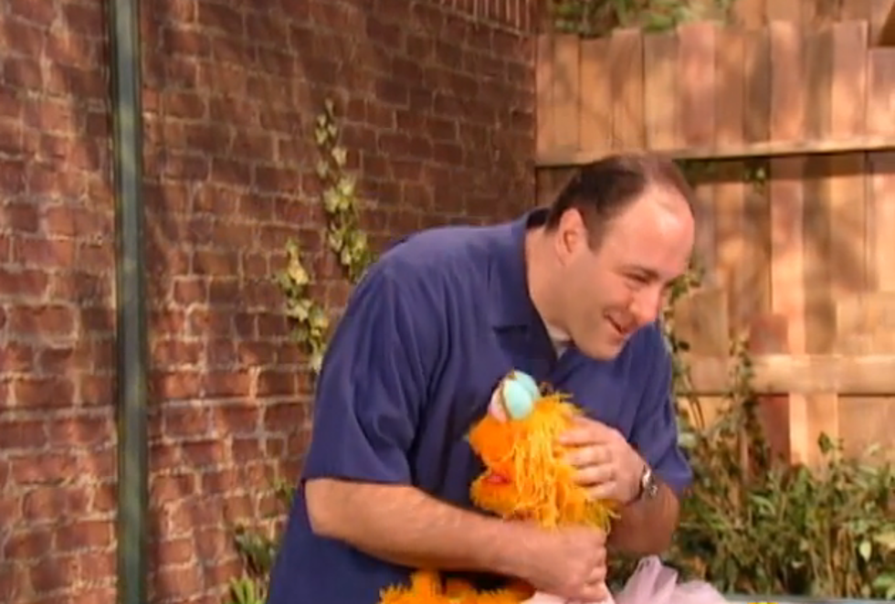 Must-Watch Video &#8212; James Gandolfini Appears on Sesame Street and Talks About Being Scared