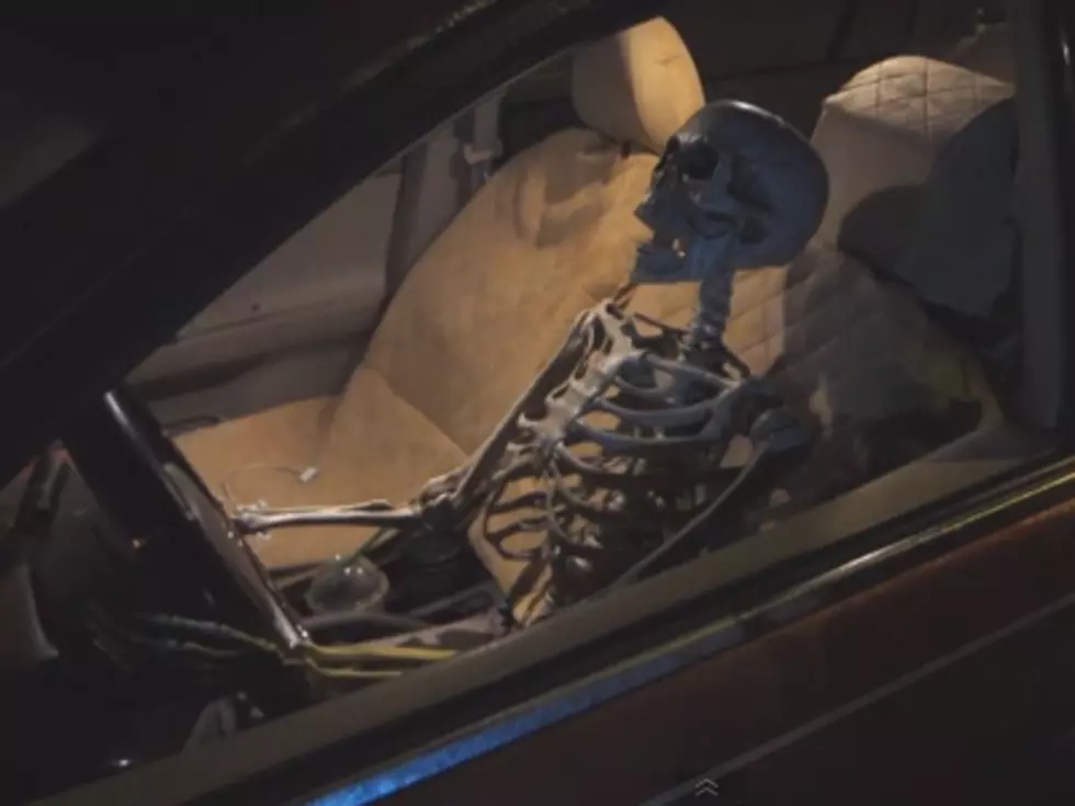 Skeleton At the Drive-Thru Window Halloween Prank