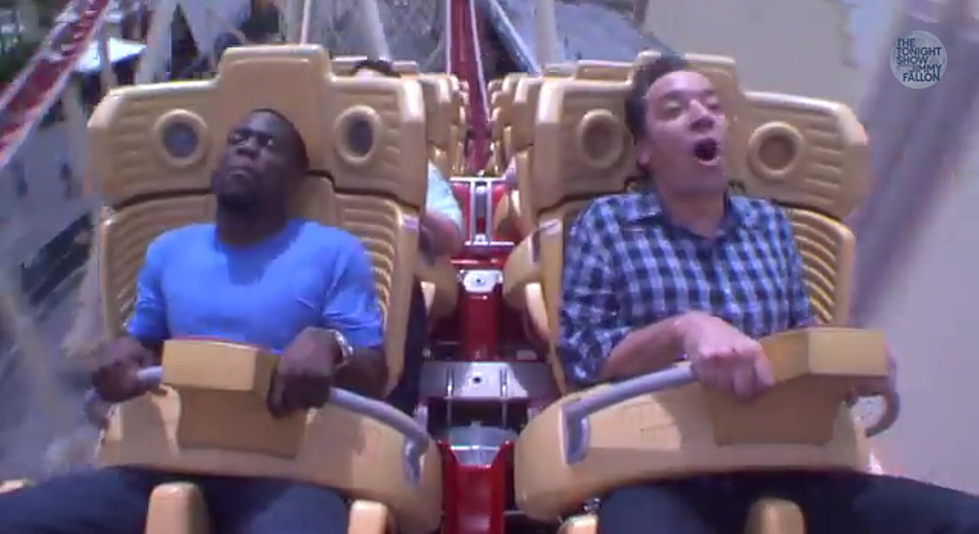 Jimmy Fallon and Kevin Hart Ride a Roller Coaster [Video]