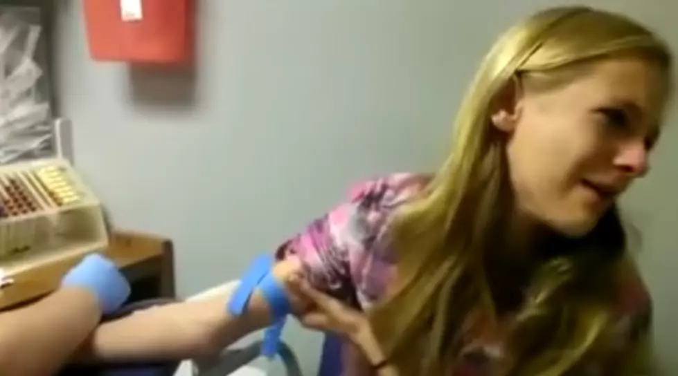 Teenage Girl Freaking Out Getting Blood Taken