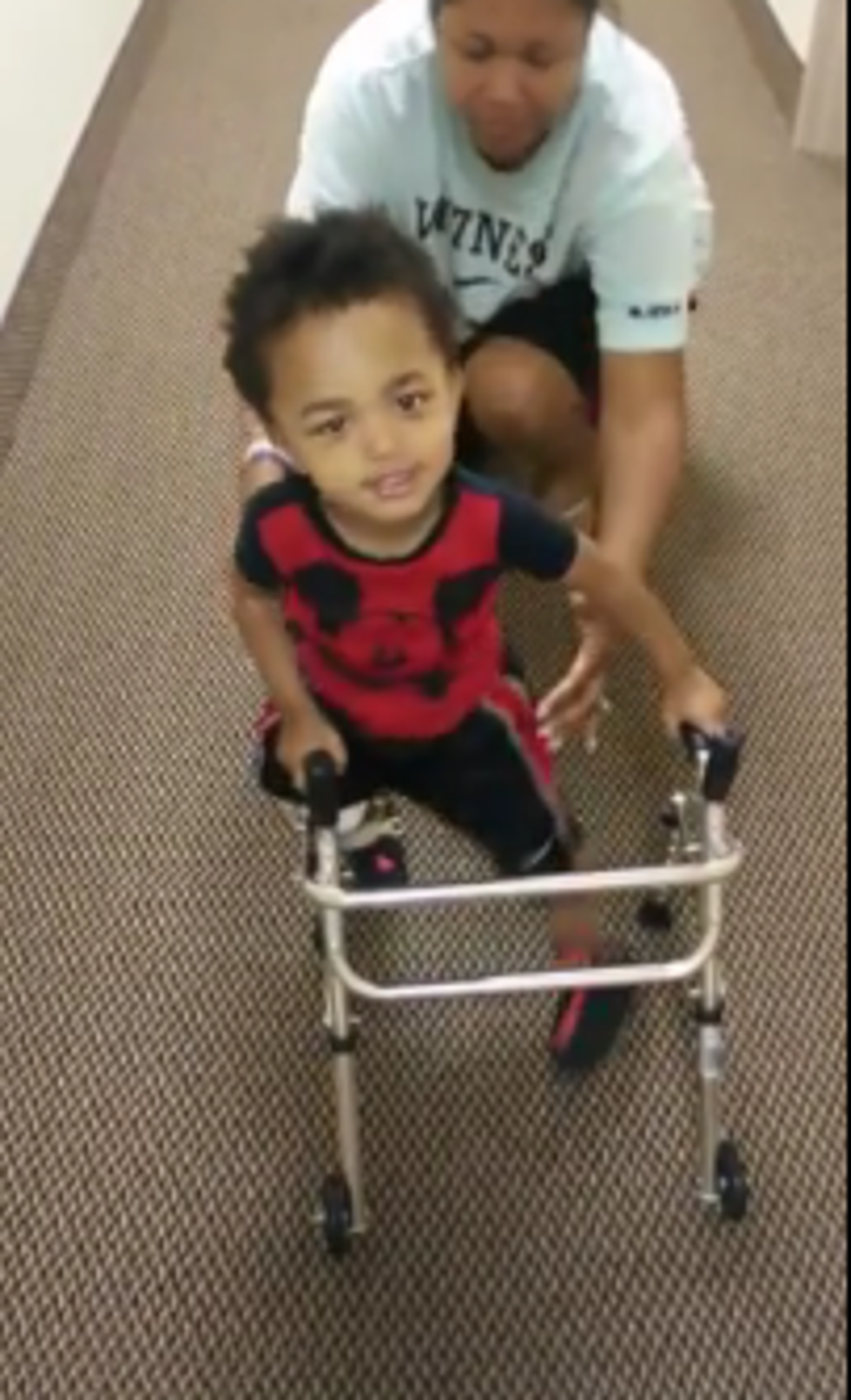 Toddler With Prosthetics Takes His First Steps While Saying “I Got This” [Video]