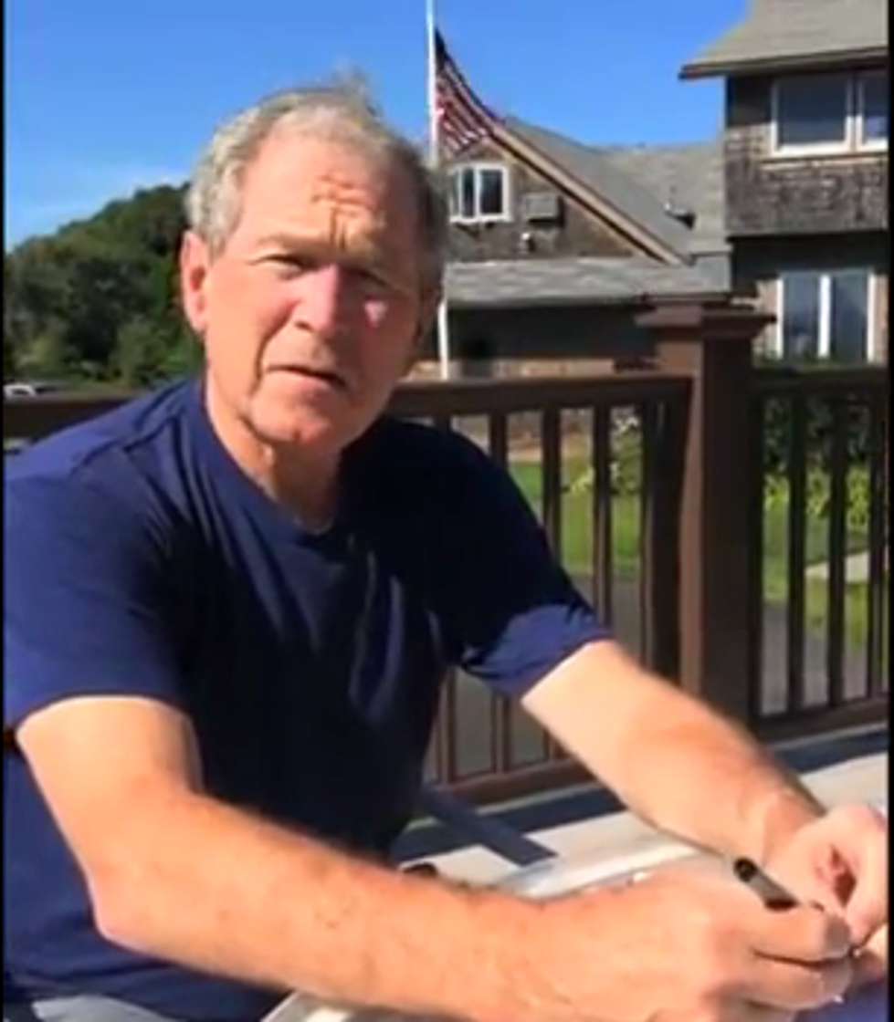 Watch President George W. Bush’s Reaction To The ALS Ice Bucket Challenge [Video]