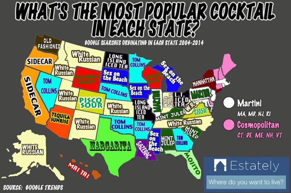Map Of The Most Popular Cocktail In Each State