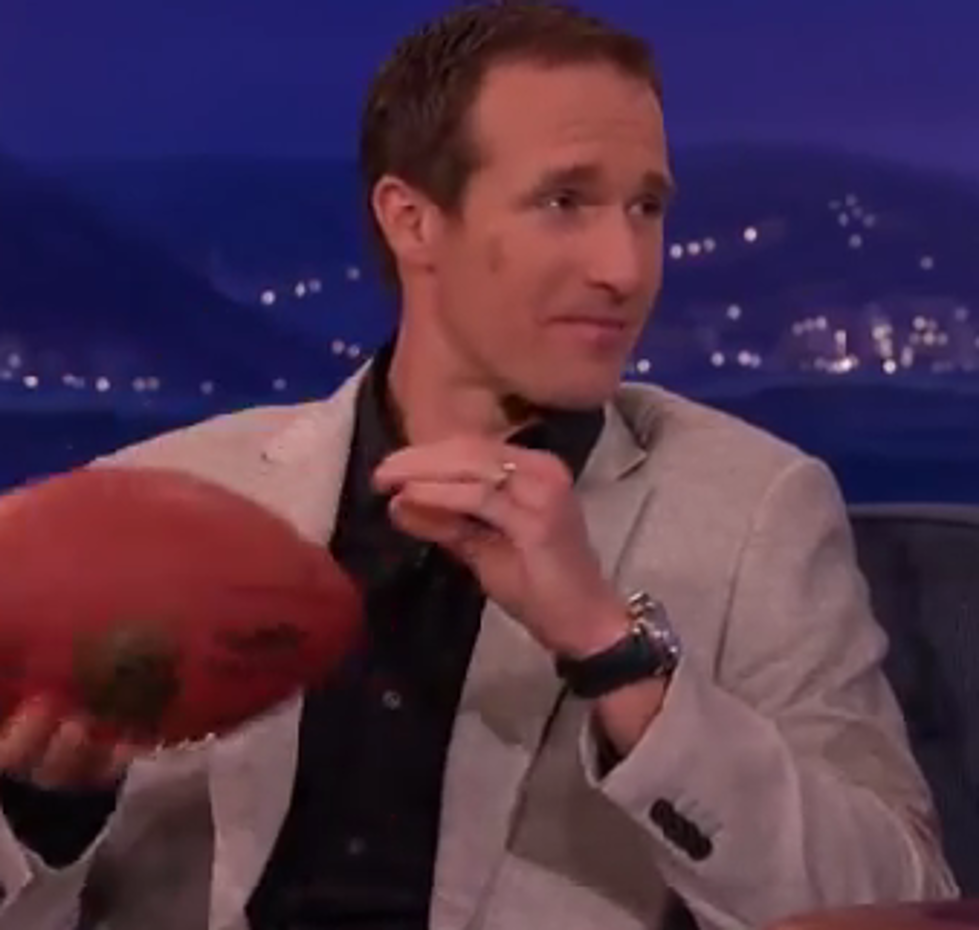 Drew Brees Discusses Deflate-Gate On Conan [VIDEO]