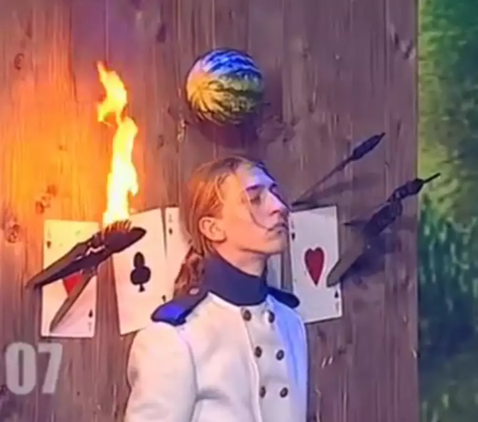A Crazy Knife Thrower Appears On “Lithuania’s Got Talent” And Almost Kills His Assistant [Video]