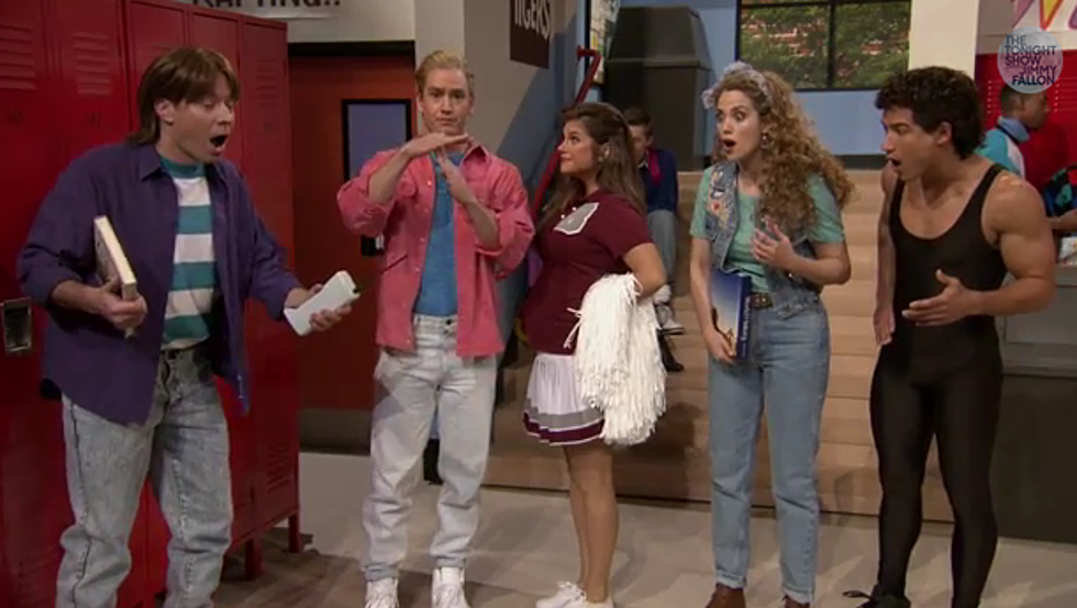 Time Out! So, About That Time Jimmy Fallon Reunited The ‘Saved By The Bell’ Cast…[VIDEO]