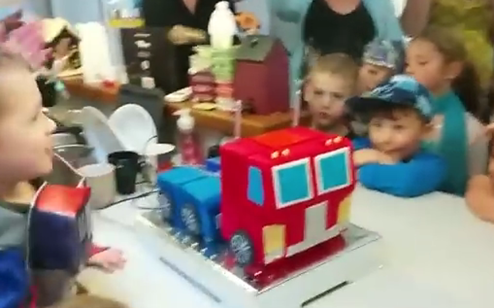 Birthday Cake Transforms Into Optimus Prime [VIDEO]